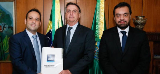 Prefeito André Português se reúne com o Presidente da República, Jair Bolsonaro.