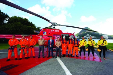 Miguel Pereira ganha um helicóptero do Corpo de Bombeiros