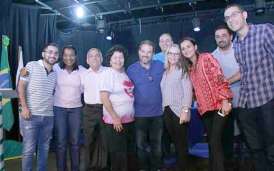 PRESIDENTE DO PRB/PATY DANI MARTINS  RECEBE SENADOR EDUARDO LOPES