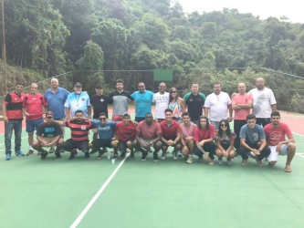 MIGUEL PEREIRA ATLÉTICO CLUBE INAUGURA QUADRA POLIESPORTIVA LUIZ FERNANDO VALENTE