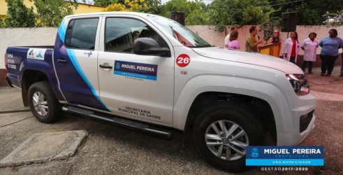 PREFEITURA DE MIGUEL PEREIRA ENTREGA NOVOS CARROS PARA OS POSTOS DE SAÚDE DO MUNICÍPIO