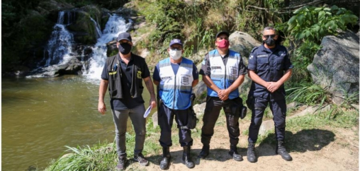 Prefeitura de Miguel Pereira fiscaliza aglomerações em cachoeiras