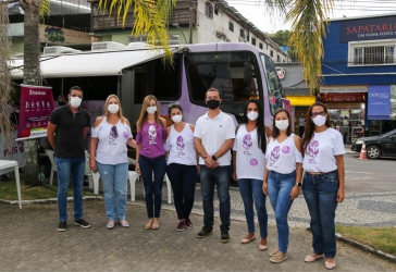 Miguel Pereira recebe Ônibus Lilás