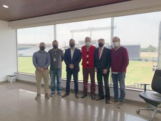 Prefeito André Português se reúne com Presidente do Vasco em São Januário para reunião sobre implementação da Cidade do Vasco em Miguel Pereira